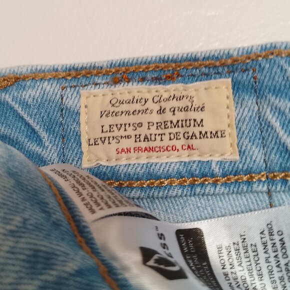 Levi’s Womens’ Jeans, Light Blue Wash, 70’s High Slim Straight, Sz. 30 - Picture 12 of 16